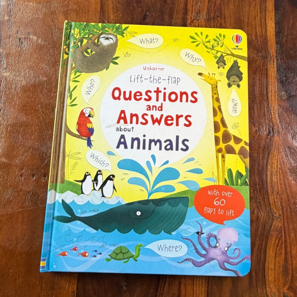 Usborne Lift-the-flap Questions and Answers about Animals Board Book K. Daynes